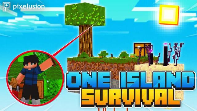 Thumbnail of the Minecraft Bedrock Marketplace product Eine Insel überleben created by Pixelusion.