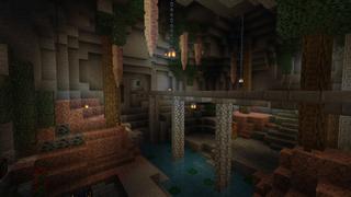 Screenshot of the Minecraft Bedrock Marketplace product Outpost Village created by Pixelusion.