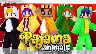 Thumbnail of the Minecraft Bedrock Marketplace product Pajama Animals created by Pixelusion.