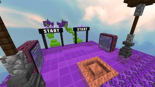 Screenshot of the Minecraft Bedrock Marketplace product Parkour Race created by Pixelusion.