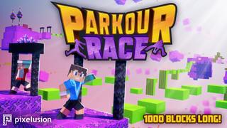 Thumbnail of the Minecraft Bedrock Marketplace product Parkour Race created by Pixelusion.