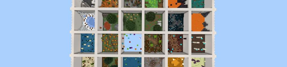 Panorama of the Minecraft Bedrock Marketplace product Parkour Rooms created by Pixelusion.