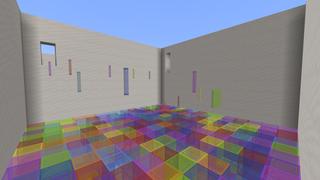 Screenshot of the Minecraft Bedrock Marketplace product Parkour Rooms created by Pixelusion.