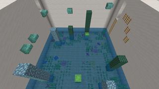 Screenshot of the Minecraft Bedrock Marketplace product Parkour Rooms created by Pixelusion.