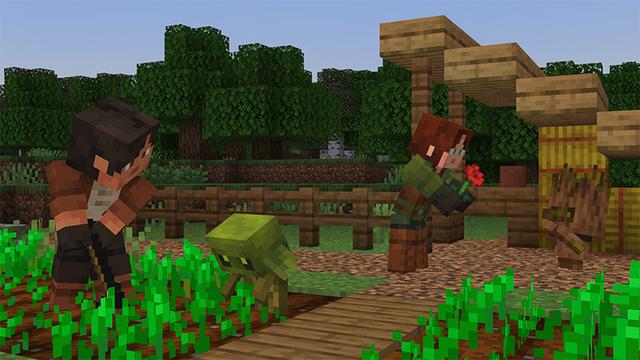 Screenshot of the Minecraft Bedrock Marketplace product PETS Add-On created by Pixelusion.