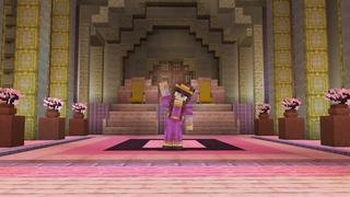Screenshot of the Minecraft Bedrock Marketplace product Pink Castle created by Pixelusion.