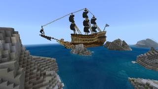 Screenshot of the Minecraft Bedrock Marketplace product Pirate Island created by Pixelusion.
