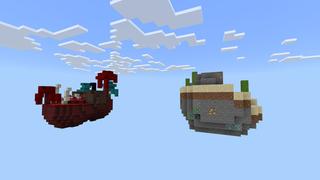 Screenshot of the Minecraft Bedrock Marketplace product Plane Wreck Skyblock created by Pixelusion.