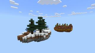 Screenshot of the Minecraft Bedrock Marketplace product Plane Wreck Skyblock created by Pixelusion.
