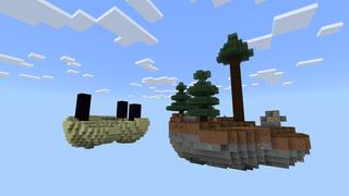 Screenshot of the Minecraft Bedrock Marketplace product Plane Wreck Skyblock created by Pixelusion.