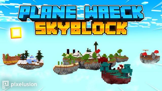 Thumbnail of the Minecraft Bedrock Marketplace product Plane Wreck Skyblock created by Pixelusion.