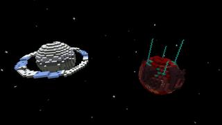 Screenshot of the Minecraft Bedrock Marketplace product Planet Skyblock created by Pixelusion.