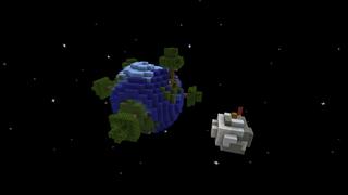 Screenshot of the Minecraft Bedrock Marketplace product Planet Skyblock created by Pixelusion.