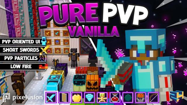 Thumbnail of the Minecraft Bedrock Marketplace product Pure PvP Vanilla created by Pixelusion.