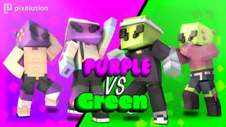 Thumbnail of the Minecraft Bedrock Marketplace product Purple VS Green created by Pixelusion.
