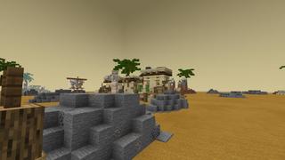 Screenshot of the Minecraft Bedrock Marketplace product Quicksand Islands created by Pixelusion.