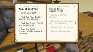 Screenshot of the Minecraft Bedrock Marketplace product Quicksand Islands created by Pixelusion.