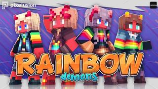Thumbnail of the Minecraft Bedrock Marketplace product Rainbow Demons created by Pixelusion.