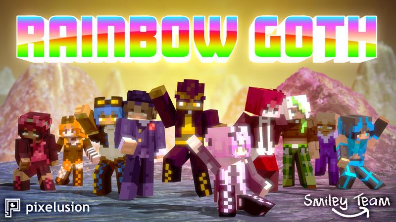 Rainbow Goth Teens by Pixelusion | CHUNK - Minecraft Bedrock ...