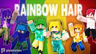 Thumbnail of the Minecraft Bedrock Marketplace product Rainbow Hair created by Pixelusion.