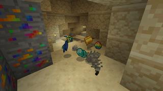 Screenshot of the Minecraft Bedrock Marketplace product Rainbow Lucky Blocks created by Pixelusion.