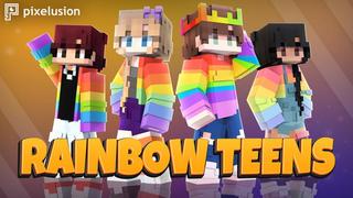 Thumbnail of the Minecraft Bedrock Marketplace product Rainbow Teens created by Pixelusion.