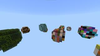 Screenshot of the Minecraft Bedrock Marketplace product Randomized Skyblock created by Pixelusion.
