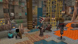 Screenshot of the Minecraft Bedrock Marketplace product Red Cloud Weapons created by Pixelusion.