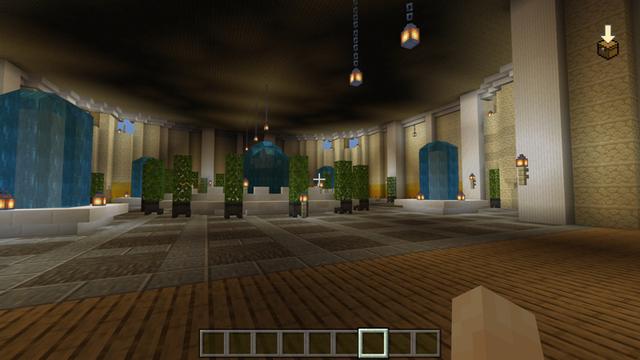 Screenshot of the Minecraft Bedrock Marketplace product Roman House VS Modern House created by Pixelusion.
