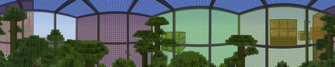 Panorama of the Minecraft Bedrock Marketplace product Rubik's Cube Islands created by Pixelusion.