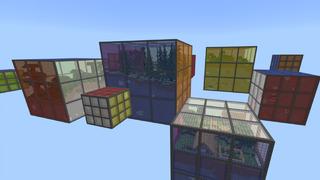 Screenshot of the Minecraft Bedrock Marketplace product Rubik's Cube Islands created by Pixelusion.