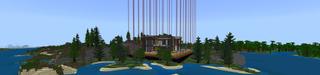 Panorama of the Minecraft Bedrock Marketplace product Safest Hacker Mansion created by Pixelusion.