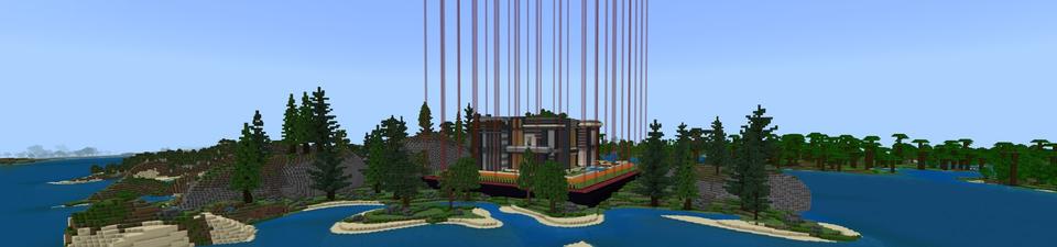 Panorama of the Minecraft Bedrock Marketplace product Safest Hacker Mansion created by Pixelusion.