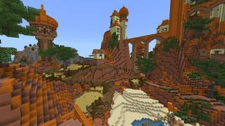 Screenshot of the Minecraft Bedrock Marketplace product Savanna Sanctuary created by Pixelusion.