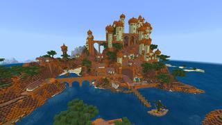 Screenshot of the Minecraft Bedrock Marketplace product Savanna Sanctuary created by Pixelusion.