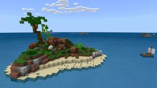 Screenshot of the Minecraft Bedrock Marketplace product Seablock created by Pixelusion.