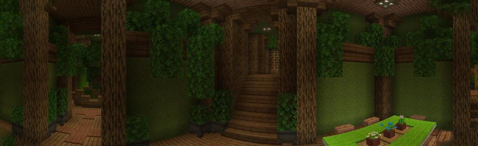 Panorama of the Minecraft Bedrock Marketplace product Secret Ultimate Base created by Pixelusion.