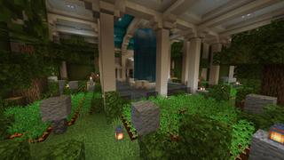 Screenshot of the Minecraft Bedrock Marketplace product Secret Underground Base created by Pixelusion.