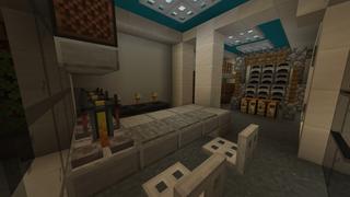 Screenshot of the Minecraft Bedrock Marketplace product Secret Underground Base created by Pixelusion.