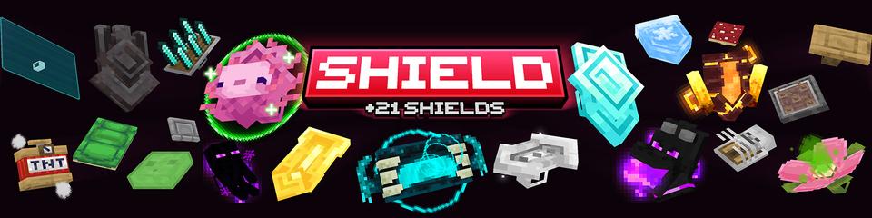 Panorama of the Minecraft Bedrock Marketplace product Shields Add-On created by Pixelusion.