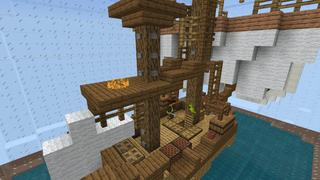 Screenshot of the Minecraft Bedrock Marketplace product Ships in Bottles created by Pixelusion.