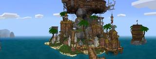 Panorama of the Minecraft Bedrock Marketplace product Shipwreck Island created by Pixelusion.