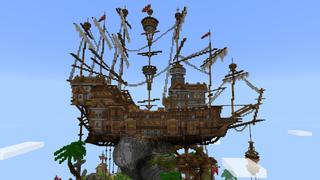 Screenshot of the Minecraft Bedrock Marketplace product Shipwreck Island created by Pixelusion.