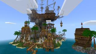 Screenshot of the Minecraft Bedrock Marketplace product Shipwreck Island created by Pixelusion.