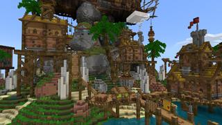 Screenshot of the Minecraft Bedrock Marketplace product Shipwreck Island created by Pixelusion.