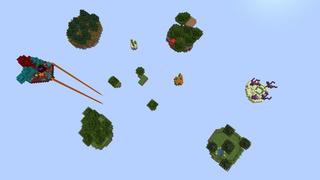 Screenshot of the Minecraft Bedrock Marketplace product Simple Skyblock created by Pixelusion.