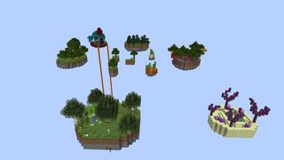 Screenshot of the Minecraft Bedrock Marketplace product Simple Skyblock created by Pixelusion.