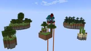 Screenshot of the Minecraft Bedrock Marketplace product Simple Skyblock created by Pixelusion.