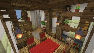 Screenshot of the Minecraft Bedrock Marketplace product Sky Barrels created by Pixelusion.