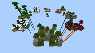 Screenshot of the Minecraft Bedrock Marketplace product Sky Block created by Pixelusion.